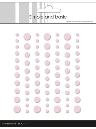 Enamels dots mat - Rose...