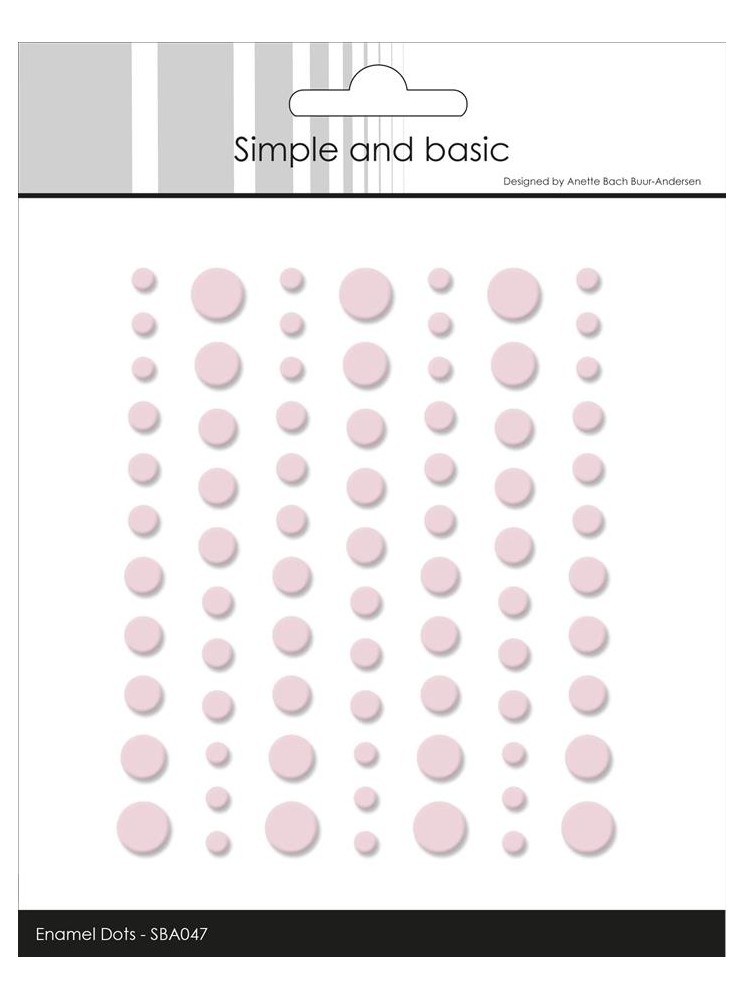 Enamels dots mat - Rose clair - Simple and Basic