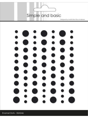 Enamels dots mat - Noir -...
