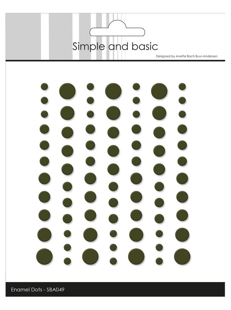 Enamels dots mat - Vert forêt - Simple and Basic