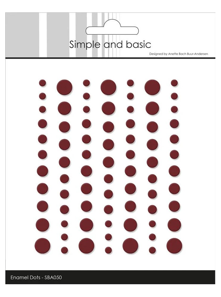 Enamels dots mat - Bordeau - Simple and Basic