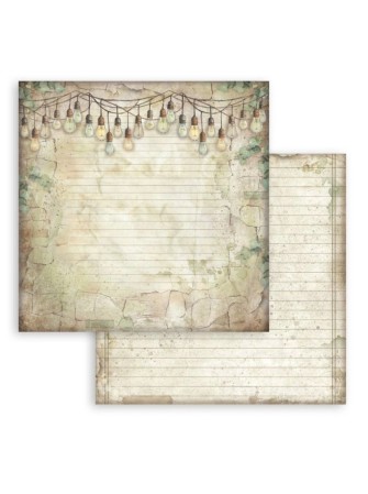 Pack papiers background 20 x 20 cm - Collection "Herbarium Silvae" - Stamperia