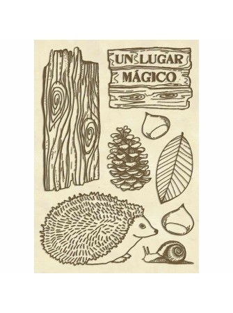 Hérisson en bois -...