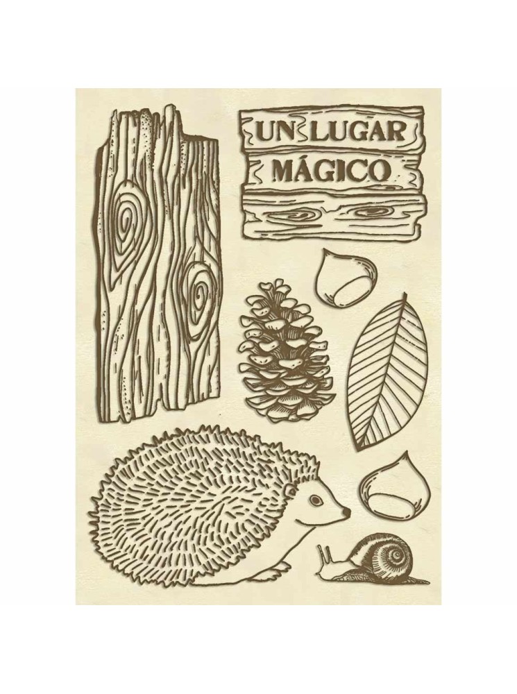 Hérisson en bois - Collection Forest - Stamperia