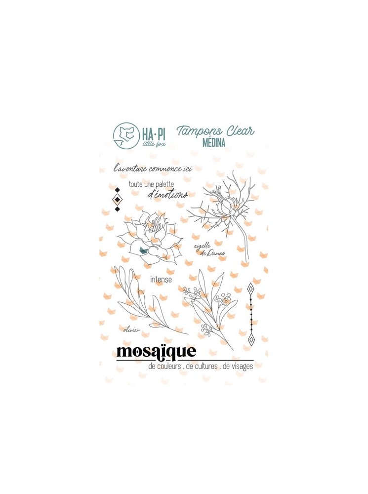 Mosaïque - Collection "Medina" - tampon clear - HA PI Little fox