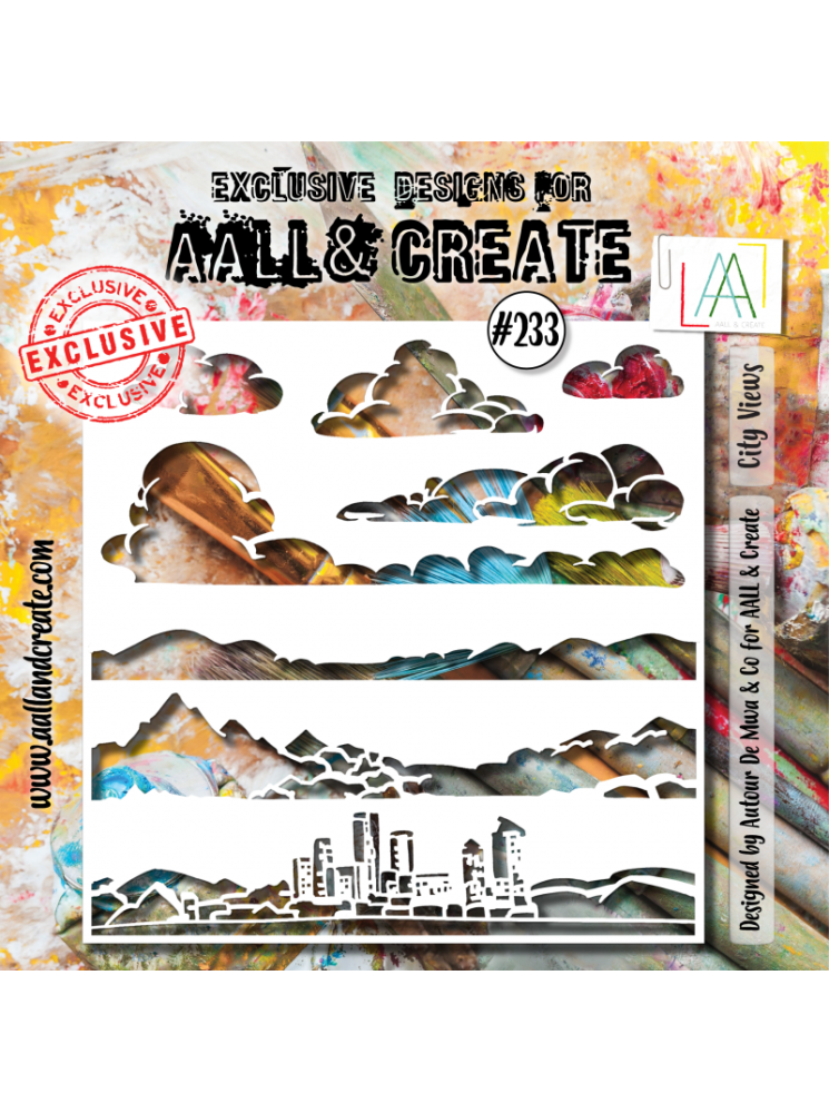 Stencil N° 233 - City Views - Aall & create