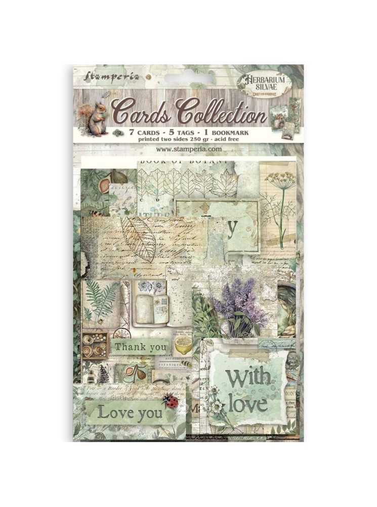 Cards - Collection "Herbarium Silvae" - Stamperia